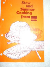 Vintage Stew and Simmer Cooking From Sharp Recipe Booklet 1975 - £3.13 GBP