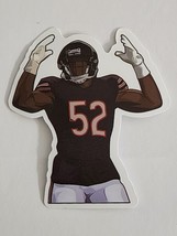 Football Player with Arms in Air #52 Multicolor Sticker Decal Embellishm... - $2.59