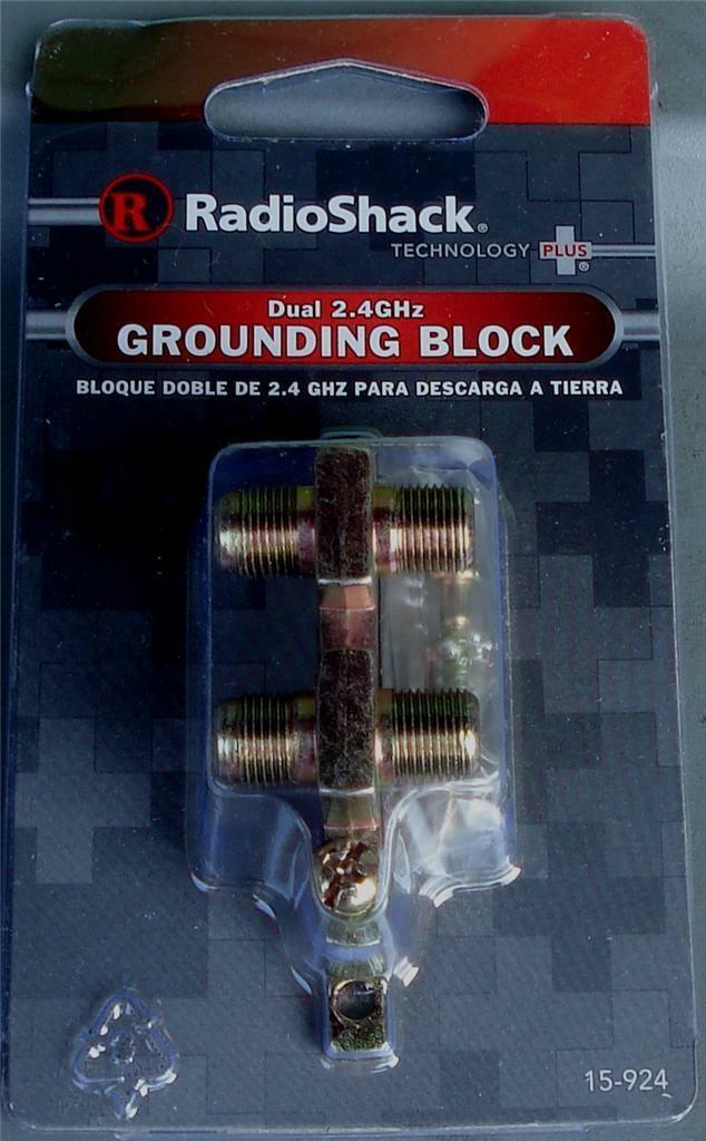 RadioShack 15-924 Dual 2.4GHz Grounding Block - NEW - $5.93