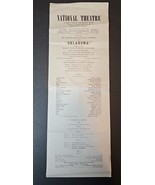 September 10 1945 National Theatre Programme -Theatre Guild National Co-... - $873.74 MXN
