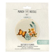 Needle Creations Butterfly 4 Inch Punch Needle Kit - $6.24