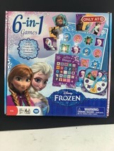 Disney Frozen 6-in-1 Games Kids Age 3+ Bingo Go Fish Crazy 8&#39;s - £8.27 GBP