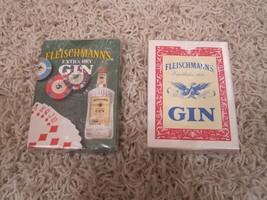 2 Packs Of Vintage Fleischmann&#39;s Gin Playing Cards - £7.22 GBP
