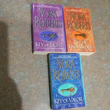 Lot of 3 Nora Roberts The Key Trilogy,Key of Valor,Knowledge and Light P... - £9.07 GBP