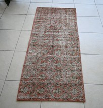 Vintage Runner 5.6x2.2 ft Oushak Runner Anatolian Rug Faded Turkish Runn... - $142.24