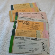Vintage Knott&#39;s Berry Farm Ghost Town partial ticket books - £19.67 GBP