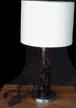 Gently Used Torogo Art Glass Table Lamp - Vgc - Beautiful Art Glass Pillar Base - £47.62 GBP