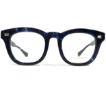 35/139 Tokyo Brille Rahmen 111-0008 AI Schwarz Blau Horn Dick Felge 49-2... - $242.73