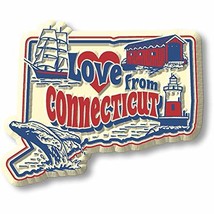Love from Connecticut Vintage State Magnet by Classic Magnets, Collectib... - £2.99 GBP