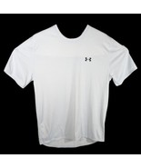 Under Armour Mens White Shirt Medium Athletic Training UA Short Sleeve Tee - $23.76