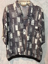 Vintage David Taylor Men’s Sz XL Polo Shirt Short Sleeve pop over All Ov... - £15.72 GBP