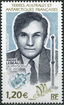 TAAF 2021. André Lebeau (1932-2013), geophysicist (MNH OG) Stamp - £2.79 GBP