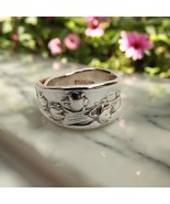 Lily of the Valley sterling silver spoon Ring - $90.00