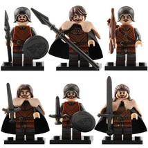 6Pcs/set Game Of Thrones Eddard Stark The House Stark Soldiers Minifigures - £12.64 GBP