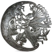 Angel And Moon Metal Art - Croix Des Bouquets - £77.99 GBP