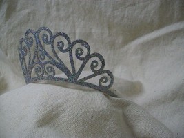 Fancy Silver Glitter Metal Tiara Scrolls Shell Mermaid Queen Princess Aprhrodite - £10.18 GBP