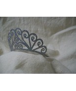 Fancy Silver Glitter Metal Tiara Scrolls Shell Mermaid Queen Princess Ap... - £10.23 GBP