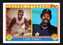 California Angels Luis Tiant Super Veteran 1983 Topps #179 ! - £0.39 GBP