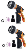 2Pk Water Hose Sprayer Nozzle, ABS Garden Watering Nozzle Slip &amp; Shock Resistant - £13.29 GBP