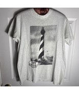 Vintage Cape Hatteras Lighthouse Tee Collegiate Pacific Sz M USA 80s Sin... - $837.83 MXN