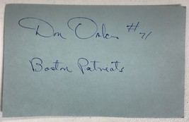 Don Oakes Signed Autographed 3x5 Index Card - Football - $9.99
