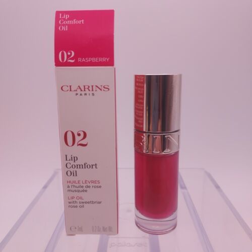 Clarins Lip Comfort Oil Sweetbriar Rose Oil 02 RASPBERRY .2oz - $21.77