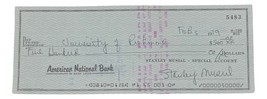 Stan Musial St. Louis Cardinals Signed  Bank Check #5483 BAS - £91.52 GBP