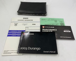 2003 Dodge Durango Owners Manual Handbook Set with Case OEM D03B05046 - £39.46 GBP