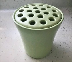 Vase with Frog Flower Ceramic Sage Green Southern Living at Home 40341 - $24.95