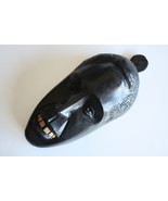 Old Vintage Black African Man with White Teeth Wooden Mask Tribal Primit... - $1,053.27 MXN