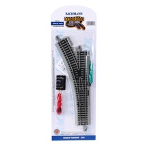 HO Scale Bachmann Trains Snap-Fit E-Z Track Remote Turnout - Left - £25.26 GBP