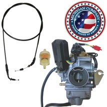 fits 26mm Carburetor Throttle Cable GY6 150 150cc Chinese China Scooter ... - £31.14 GBP