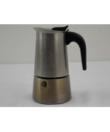 Bialetti Moka Pot For Coffee  Stainless Steel HEAVY USED DISCOLORED - $19.99