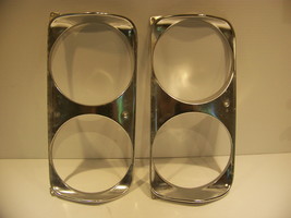 1970 Plymouth Gran Fury Headlight Bezels For Hideaway Headlights Oem - £67.26 GBP