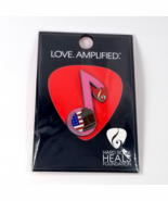 Hard Rock Cafe Philadelphia Music Note Pin Love Amplified HRC Heals Foun... - $320.61 MXN