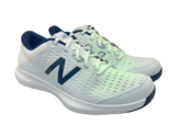 New Balance Men&#39;s 696v4 Hard Court Athletic Sneakers White/Navy Size 13D - $75.99