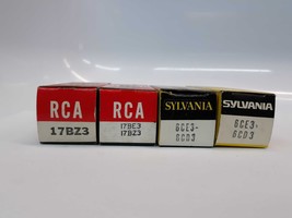 RCA/Sylvania 17BZ3/17BE3-17BZ3/6CE3-6CD3 Electron Tube Lot of 4 - $25.30