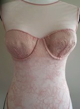 Victoria&#39;s Secret ~ Pink ~ One Piece Bodysuit ~ Teddy ~ Lace/Sheer ~ Siz... - $40.00