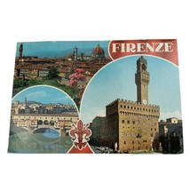 Vintage Florence Italy Postcard Firenze Posted Stamped Vintage Multi View  - £2.39 GBP