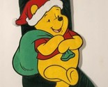 Disney Winnie the Pooh Christmas Stocking Plush 3D Green Toy Bag Santa 1... - £29.49 GBP