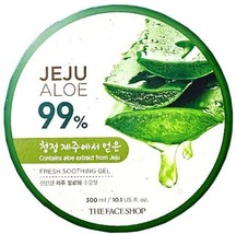 The Face Shop Non-Sticky Transparent 3 in 1 Aloe Fresh Soothing gel for ... - £19.18 GBP