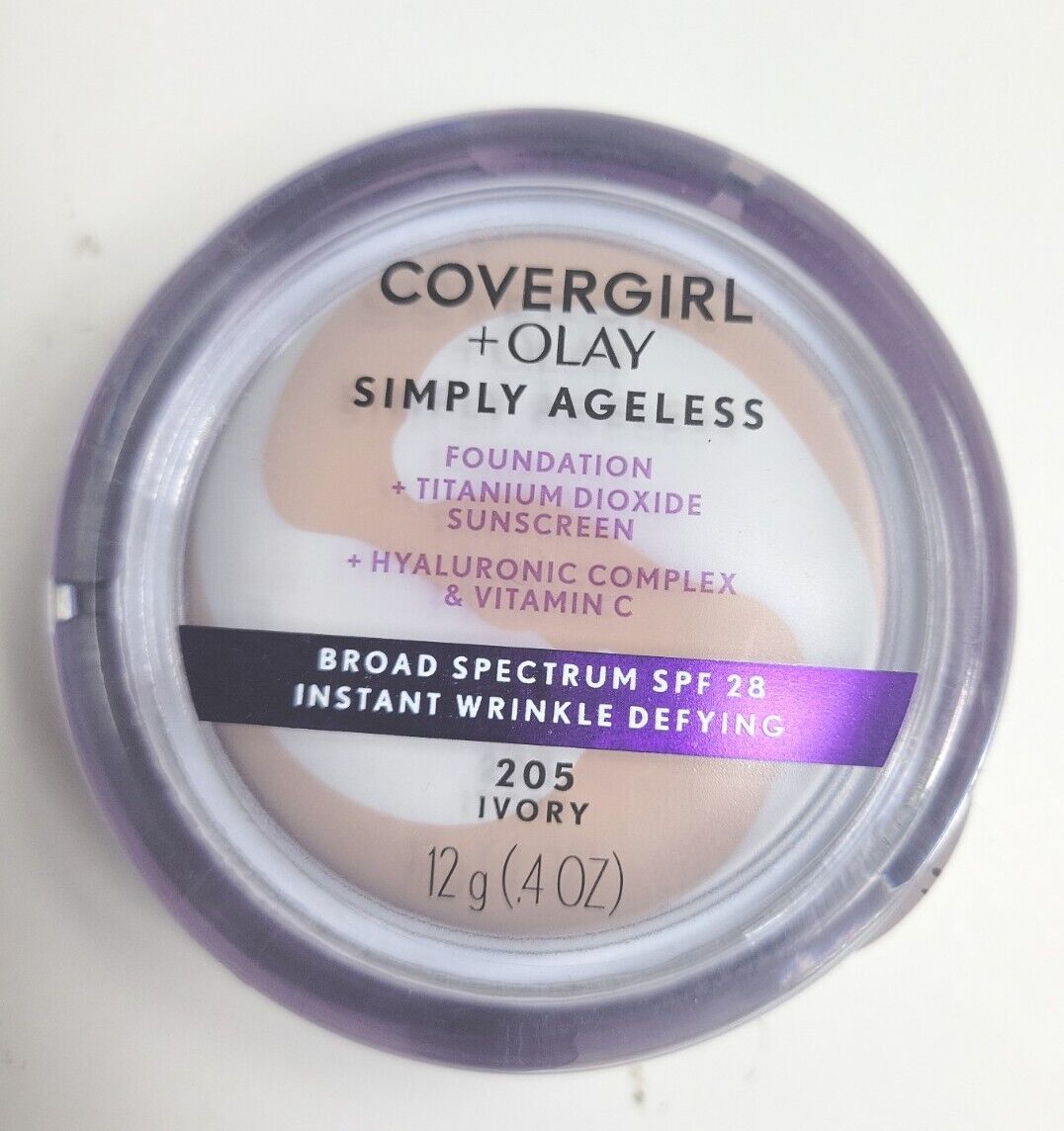 Primary image for Covergirl + Olay Simply Ageless Foundation SPF 28 Ivory Exp 02/2024 New Sealed