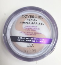 Covergirl + Olay Simply Ageless Foundation SPF 28 Ivory Exp 02/2024 New ... - $19.34