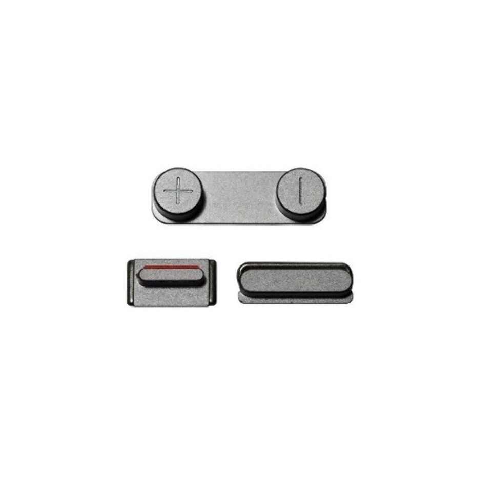 Power Volume Mute Switch Side Button Sets for iPhone 5s/SE 2016 BLACK - $5.86