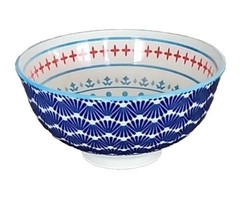 Four (4) ONEMORE ~ Colorful ~ 10 Oz. ~ Durable Ceramic Bowls ~ Stackable (11) - £21.93 GBP