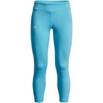 Under Armour Motion Solid Crop Fitted Leggings Aqua Blue Girls Size XL Y... - $14.69