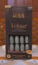 Kiss Velour Fantasy Nails 28 Count Medium Silver - £3.15 GBP