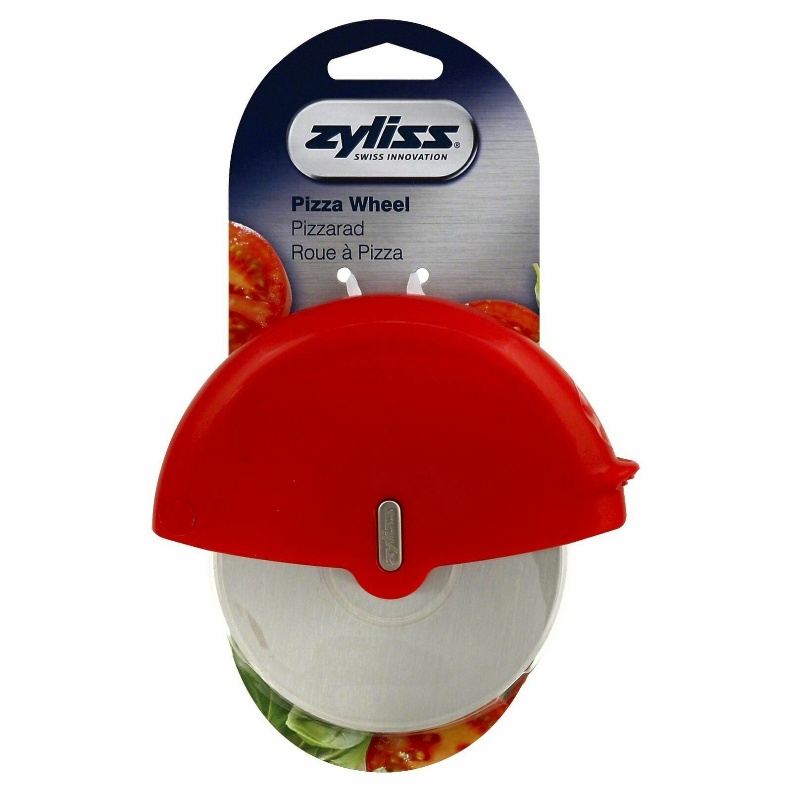 Primary image for NEW Pizza Slicer W/Blde Cvr, PartNo 30810, by Zyliss Usa Corp Stainless Steel !