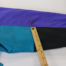 Vtg 80's Columbia Gizzmo Women's Black/Purple Nylon Full Zip Parka Jacket Large image 4