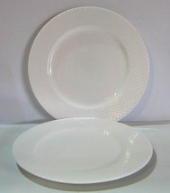 New Mikasa Huntington Set Of 2 Salad Plates Bone China White - £23.97 GBP